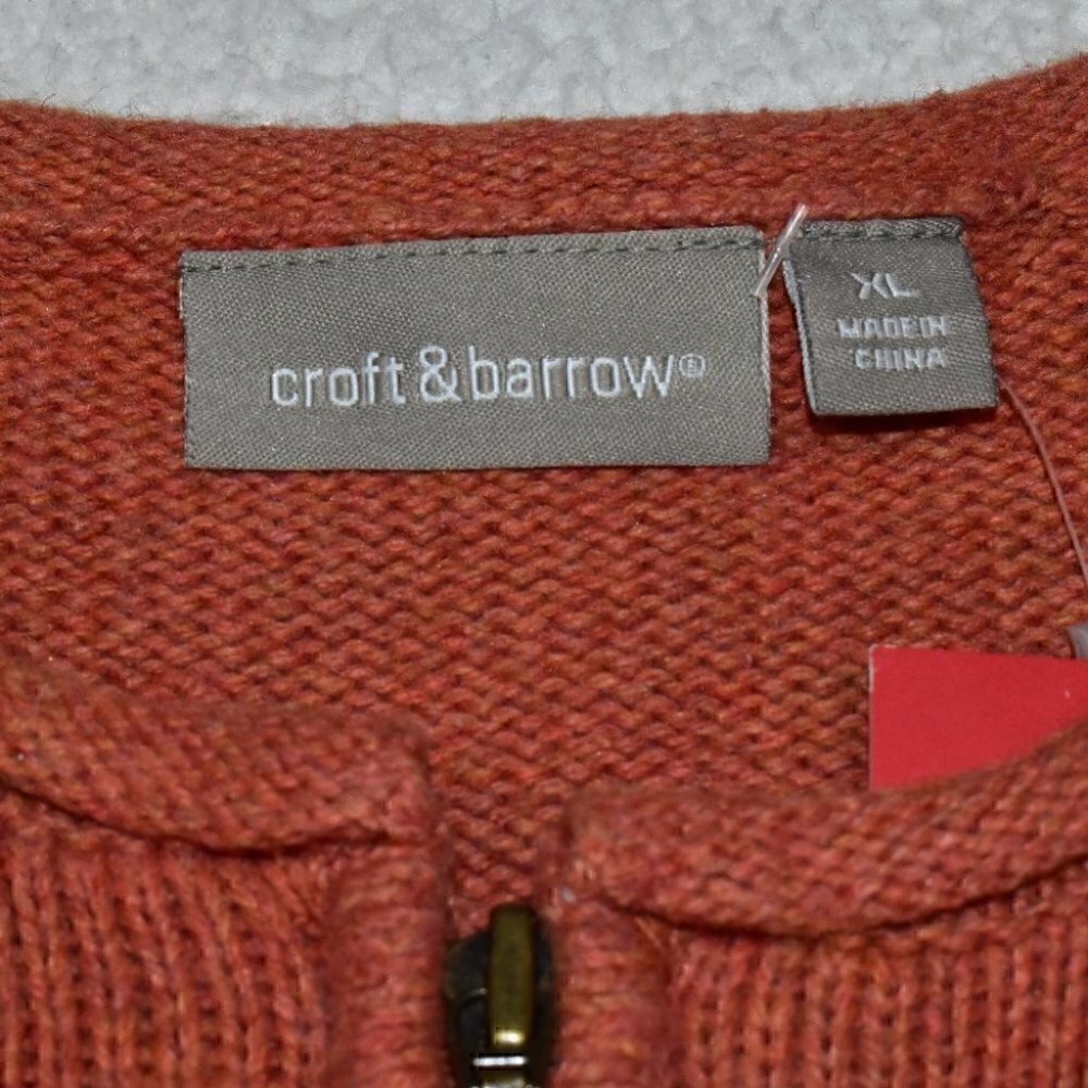 Croft & Barrow Womens Long Sleeve Embroidered Cardigan Sweater Size XL - Picture 2 of 11
